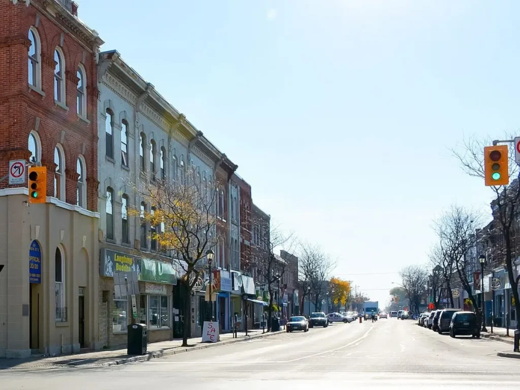 Brock Street in Whitby, ON_