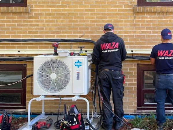 Waza Home Comfort Technicians Outdoors
